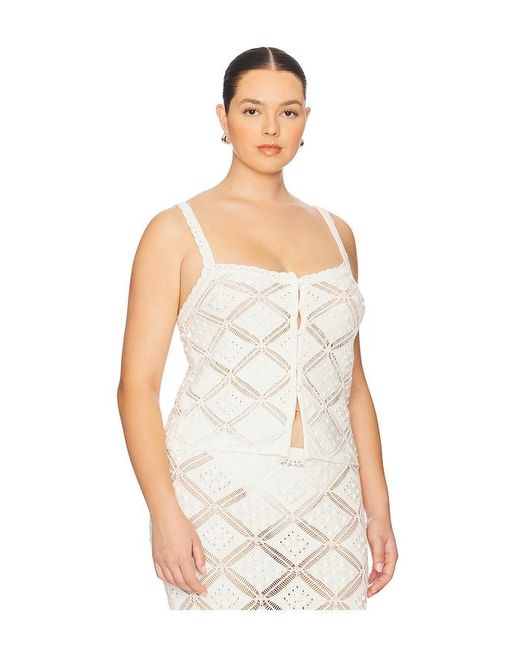 L'academie White 'Academie Baileigh Knit Top