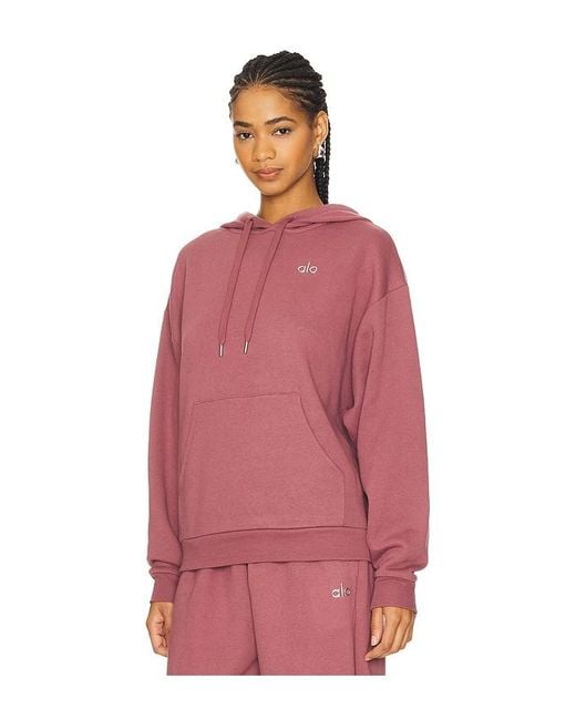 Alo Yoga Accolade Hoodie in Red | Lyst