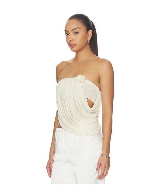 Maygel Coronel White Linea Top