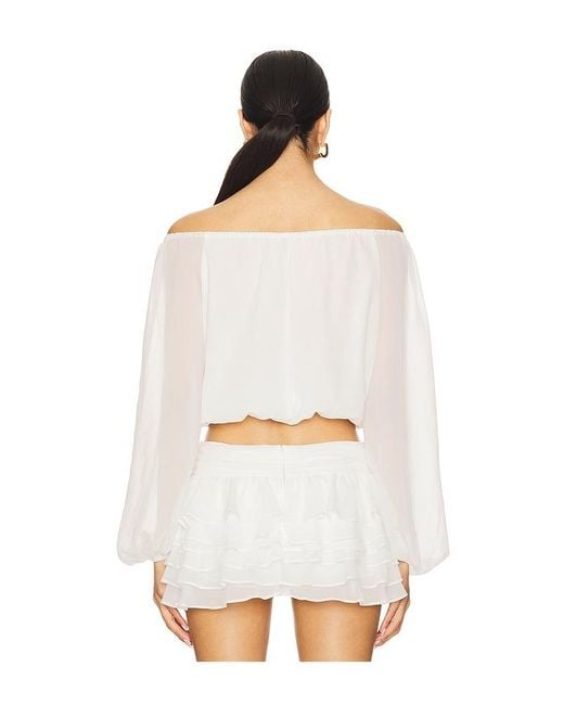 Amanda Uprichard White Dallas Top