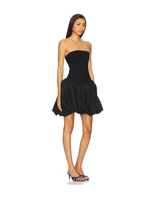 Jonathan Simkhai Black Pollie Bubble Mini Dress