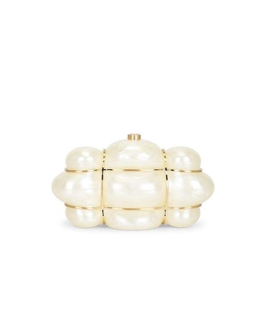 Cult Gaia White Bolla Clutch