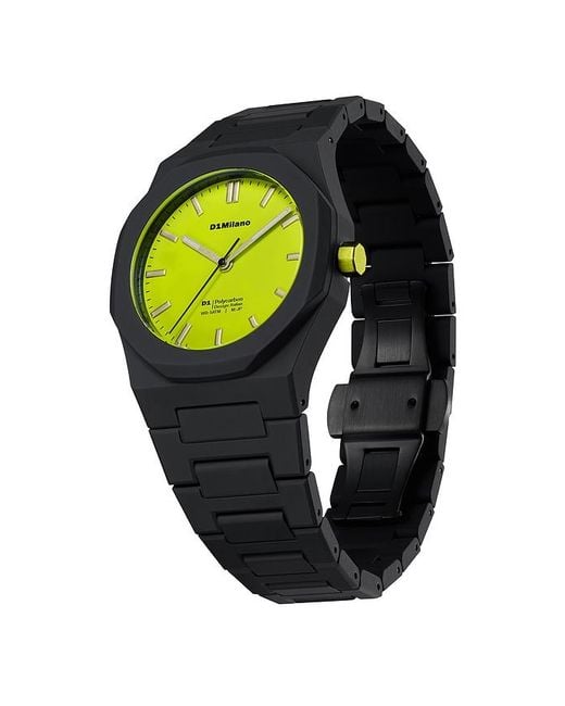D1 Milano Black Polycarbon 40.5Mm Watch for men