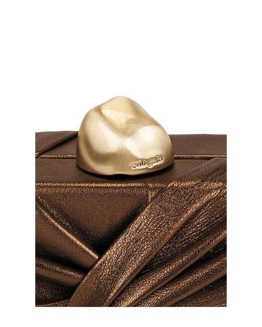 Cult Gaia Brown Lisse Clutch