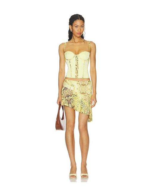 BY.DYLN Yellow Izara Mini Skirt