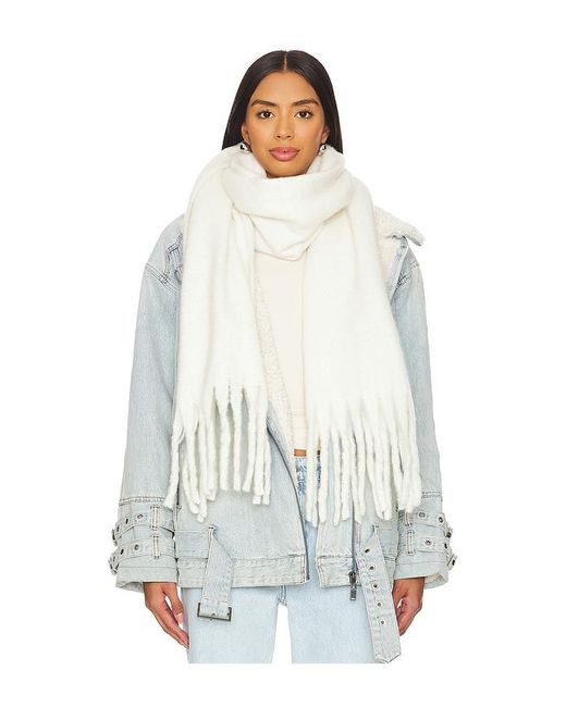 Hat Attack White Chic Solid Scarf