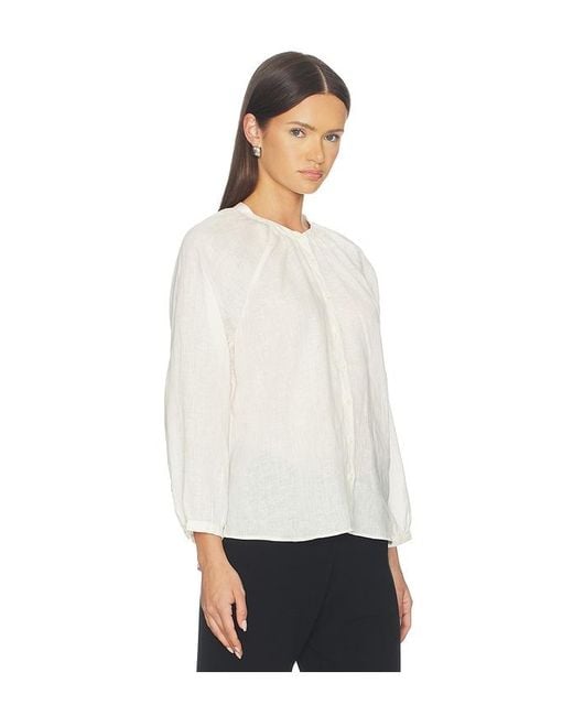 Citizens of Humanity White Paro Linen Blouse