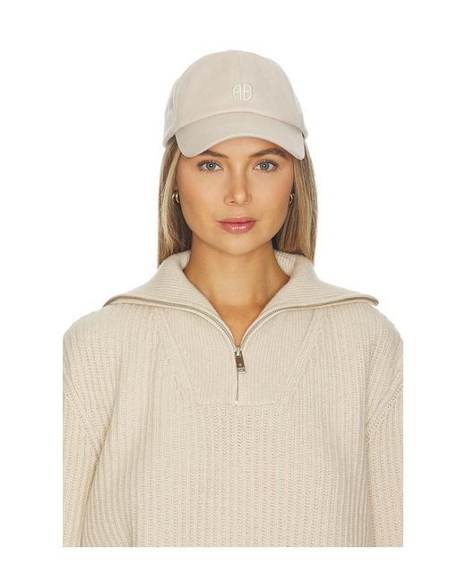 Anine Bing Natural Jeremy Baseball Cap