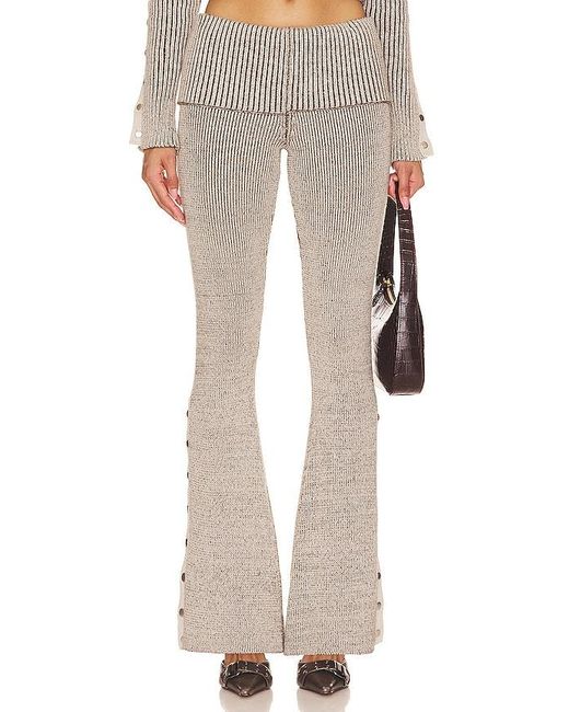 Jaded London Natural Plated Popper Trouser