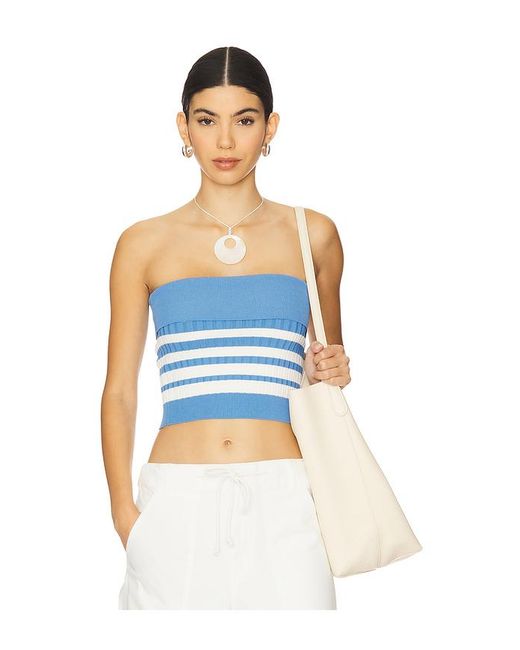 BUSTIER MARNIE en Blue Solid & Striped