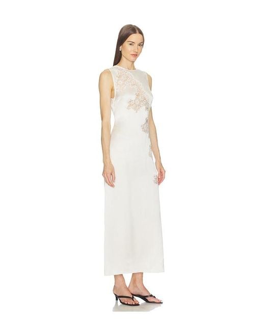 SRG White Briar Silk Maxi Dress