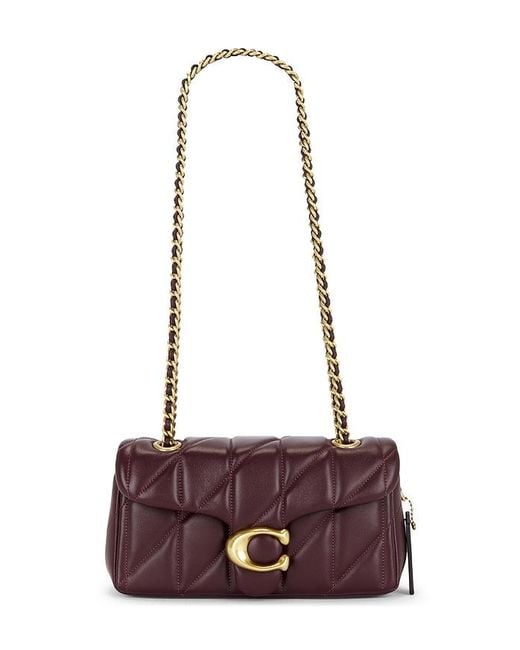 COACH White Quilted Tabby 20 Shoulder Bag