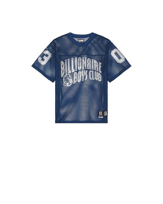 BBCICECREAM Blue Varsity Cropped Jersey for men