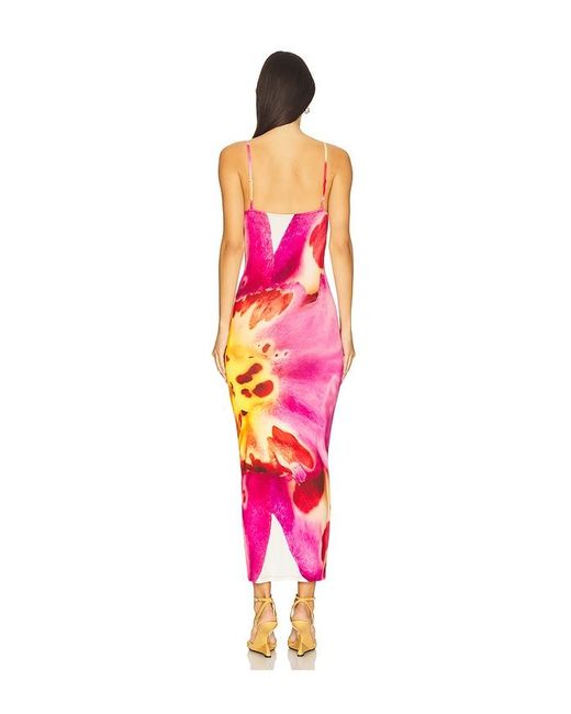 Feners Red Lagarta Dress