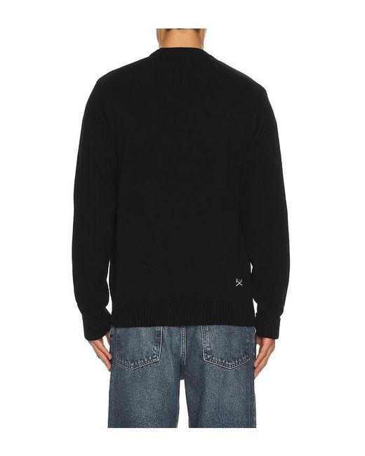 Dark Seas Black Spanner Sweater for men