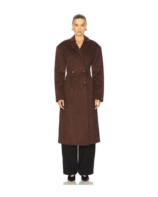 Lamarque Brown Devikana Trench Coat