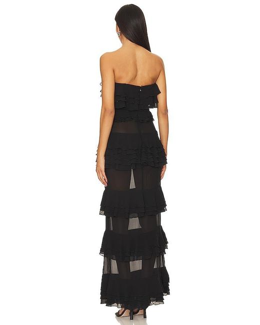 Nbd Black Lily Ruffle Dress