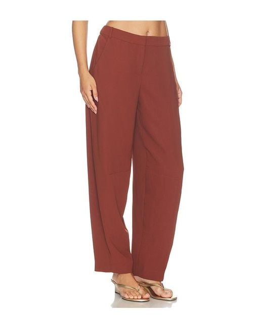 Amanda Uprichard Red Bernice Pants