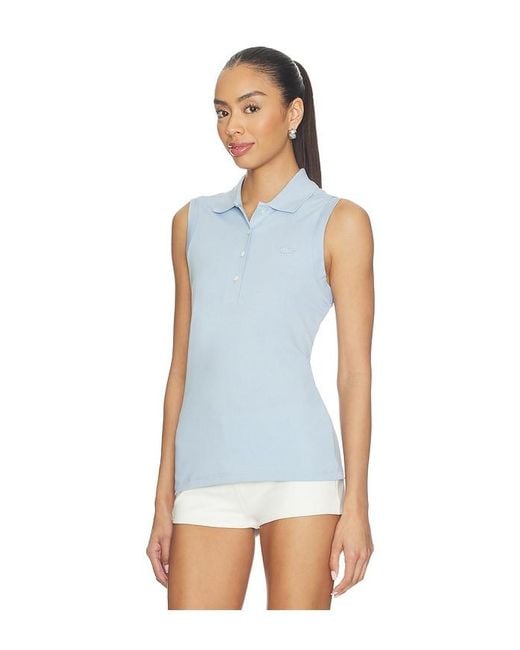 Lacoste Blue Slim Fit Mini Pique Top