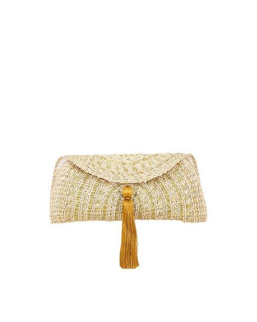 Flora Bella Metallic Navagio Abaca Clutch