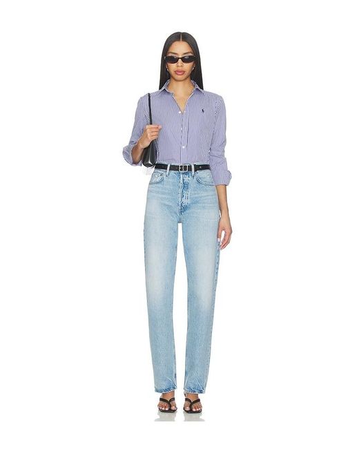 Agolde Blue 90's Mid Rise Loose Jeans