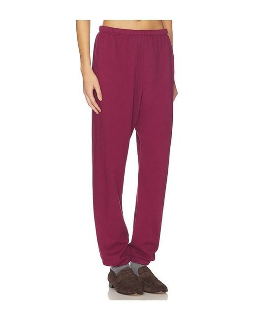 PERFECTWHITETEE Red Johnny French Terry Easy Sweatpant