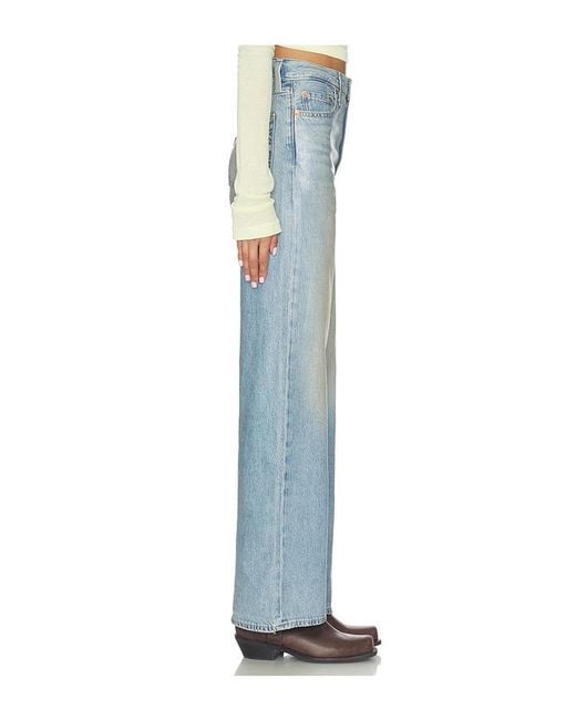 Levi's Blue Ribcage Wide Leg Jeans