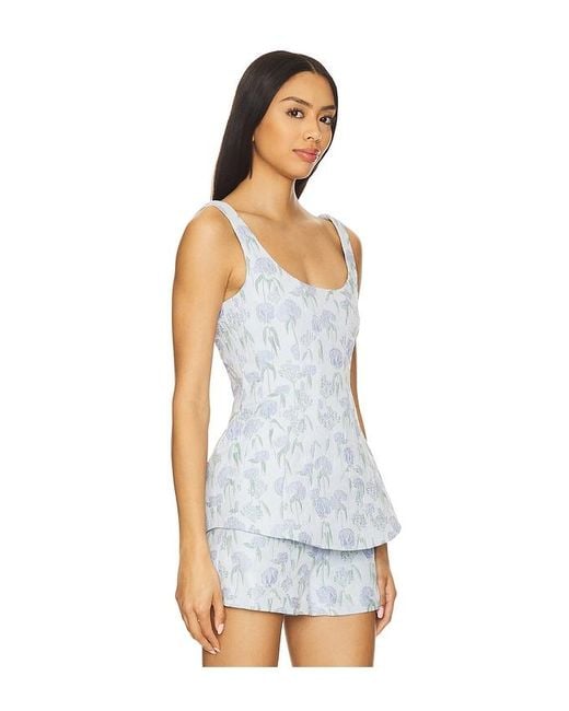 Amanda Uprichard White Empire Top