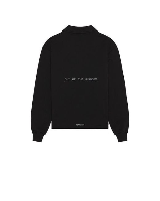 Represent Black Team Rep Quarter Zip Sweater for men