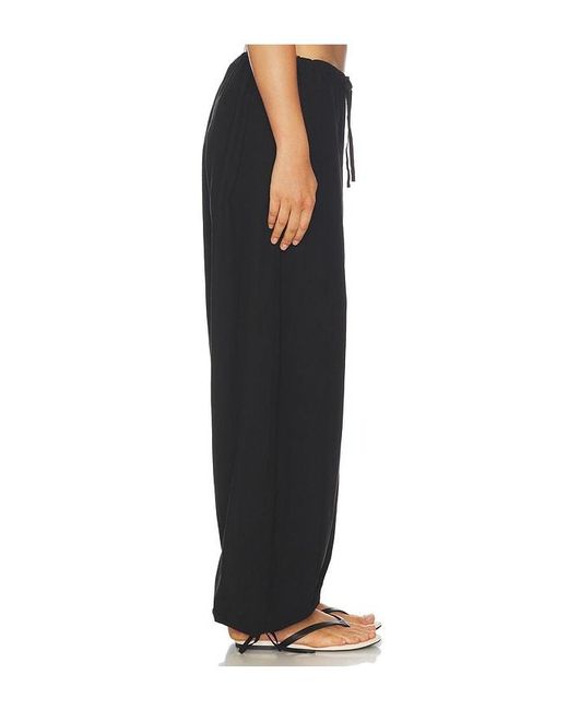 Cotton Citizen Black The Santorini Drawstring Pant