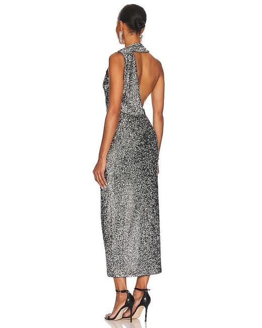 Vestido Etha En Color Plateado Metálico Talla (También En Xs) Nbd de color Metallic
