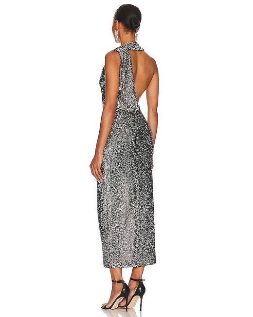 Nbd Metallic Etha Midi Dress