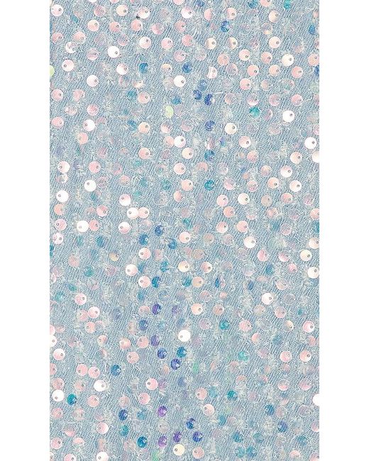 superdown Blue Claudia Sequin Denim Dress