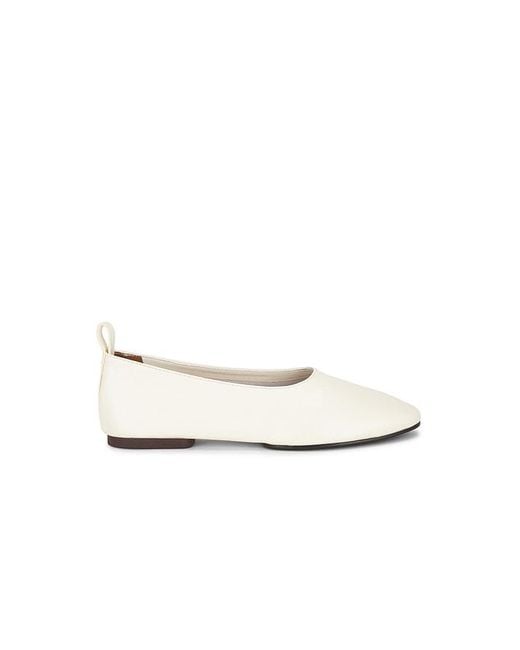 Madewell White Freja Flat