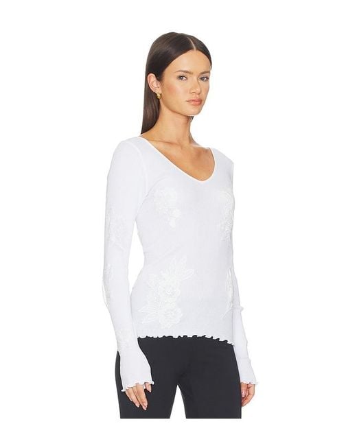 OperaSPORT White Elva Seamless Top