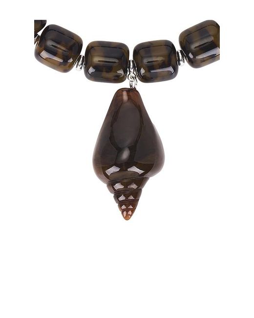 Julietta Black Concha Necklace