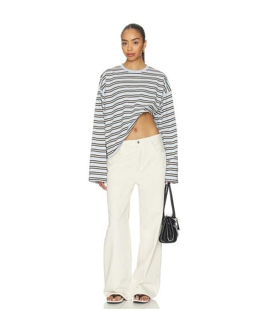 WeWoreWhat White Boxy Oversized Crew Neck
