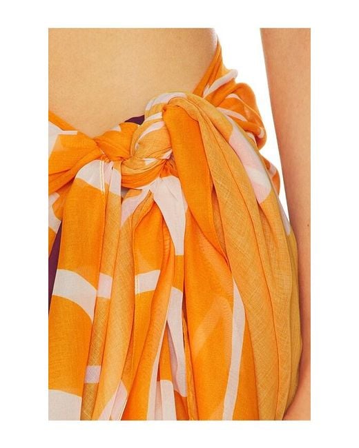 Cala De La Cruz Orange Luana Sarong