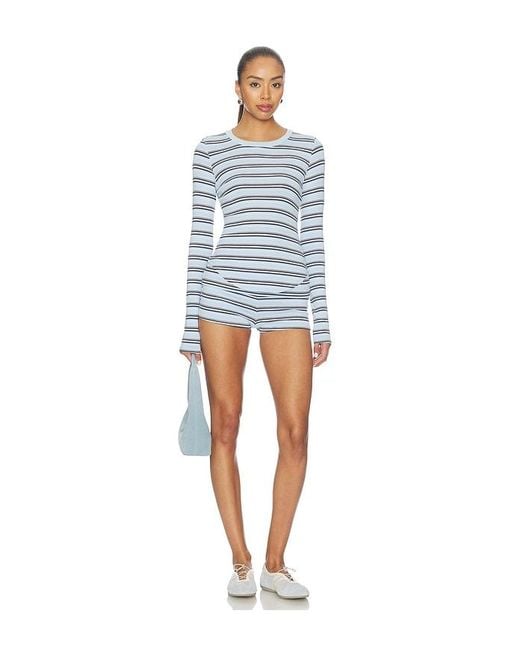 superdown Blue Genevieve Short Set