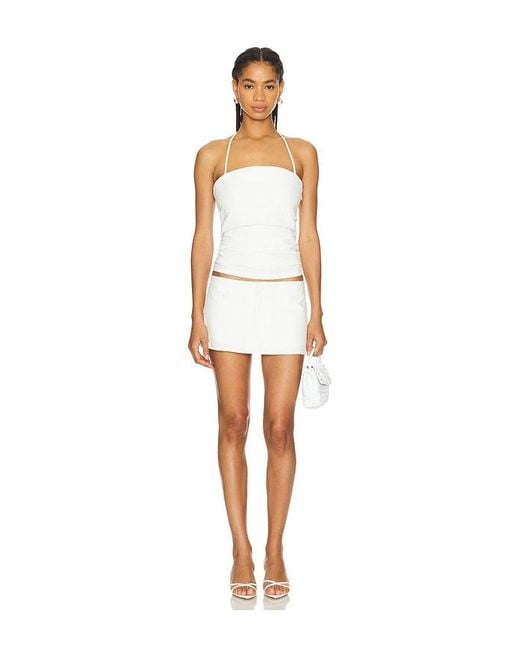 Lioness White Rhode Mini Skirt