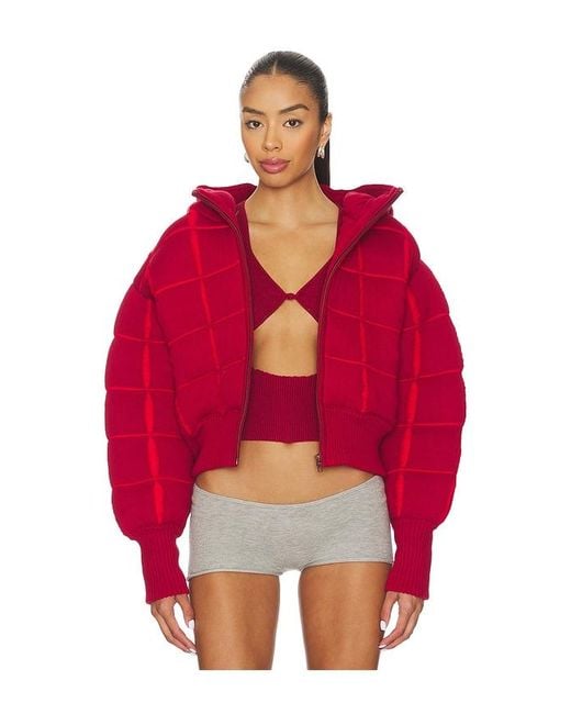 Isa Boulder Red Square Puffer Jacket