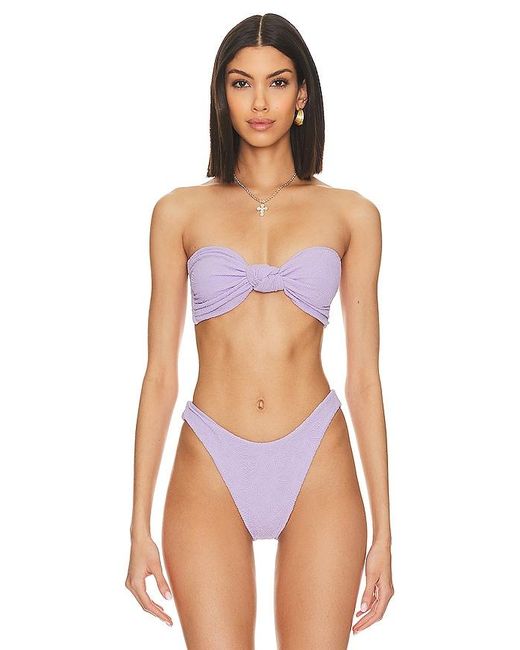FELLA SWIM Purple Hunter Bikini Top