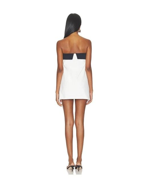 Nii HAI White Collar Bandeau Dress