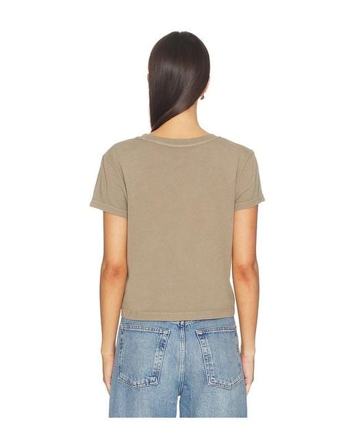Agolde Blue Adine Tee Shrunken Tee