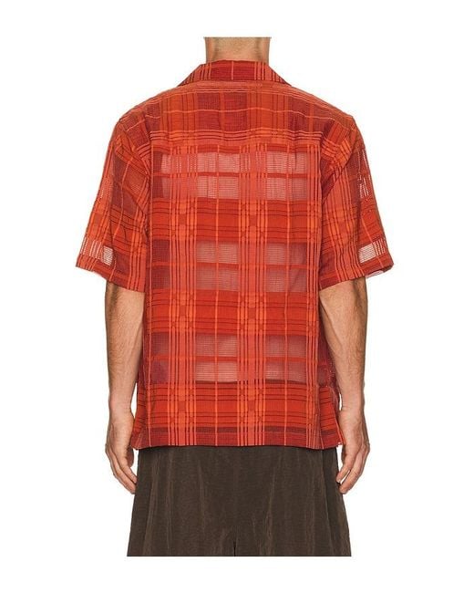 NN07 Red Ben Short Sleeve Shirt 50066 for men