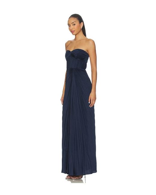 AMUR Blue Joyceann Sweetheart Gown