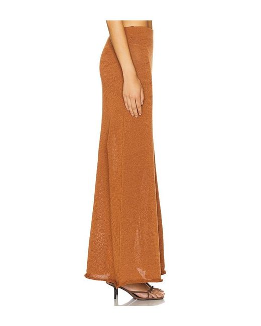 SNDY'S Orange Cali Maxi Skirt