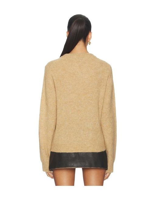 Ganni Brown Brushed Alpaca Sweater