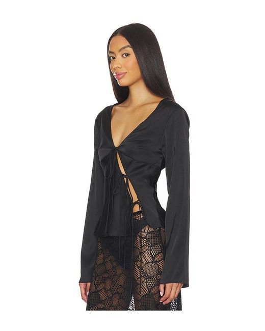 Lioness Black Mariah Long Sleeve Top