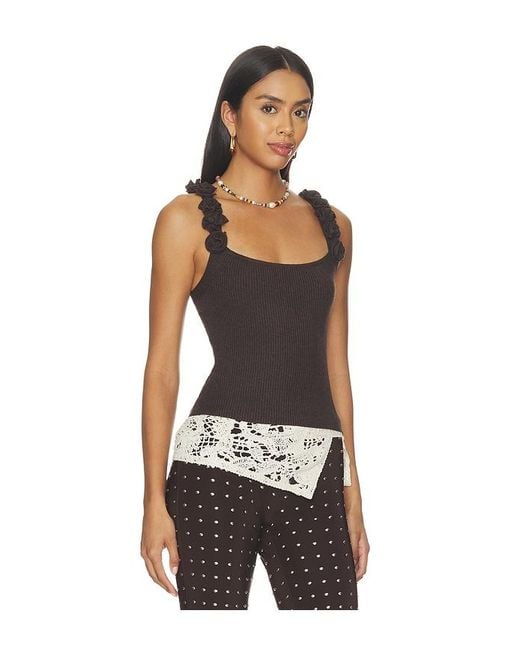 Heartloom Black Marone Top
